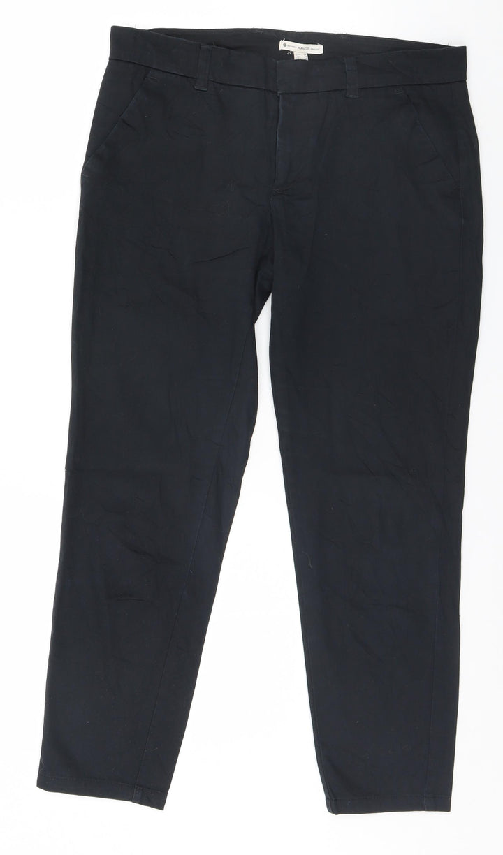 Mango Womens Black Trousers Size 8 L24 in