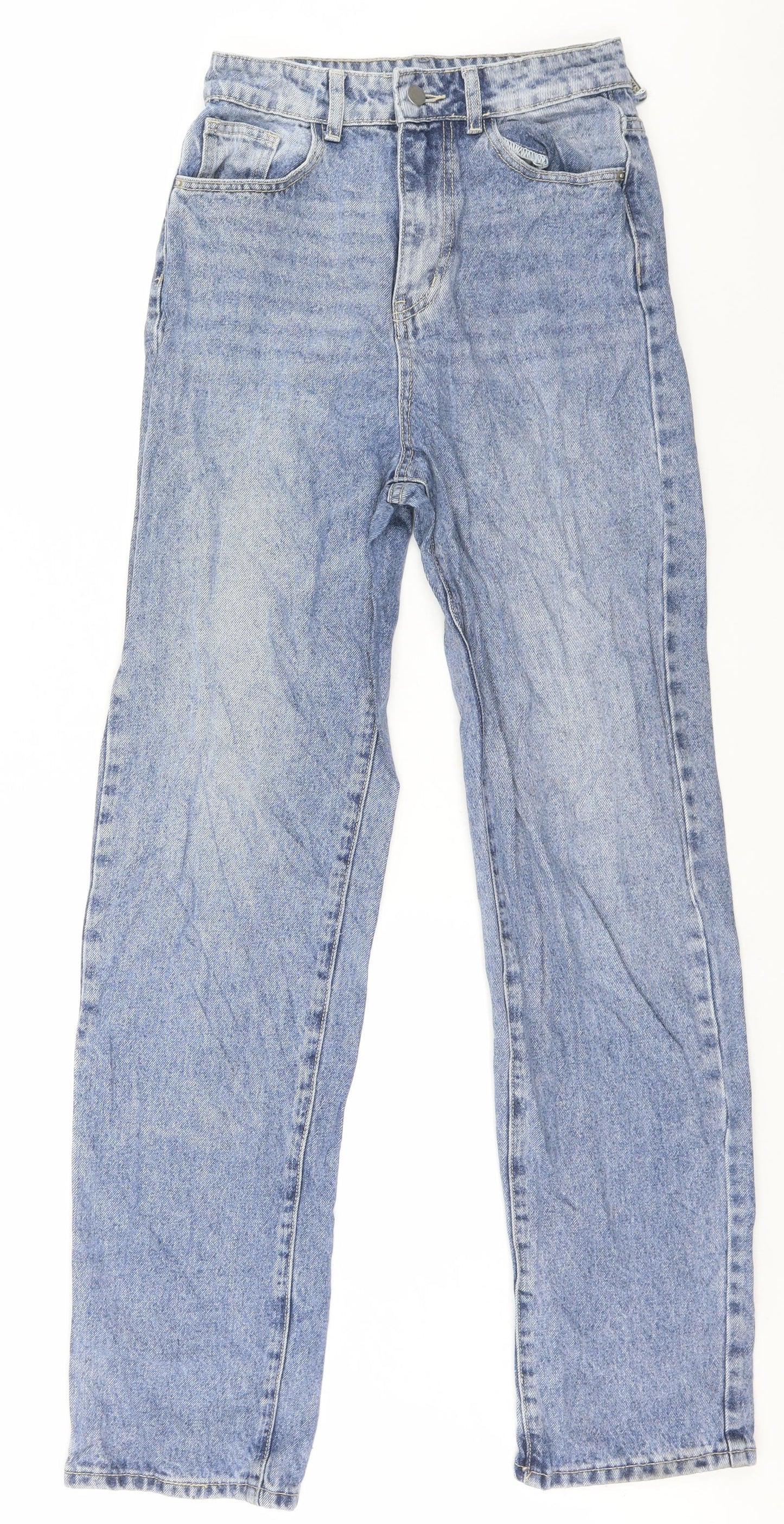 SheIn Womens Blue  Denim Straight Jeans Size S L32 in - High waisted