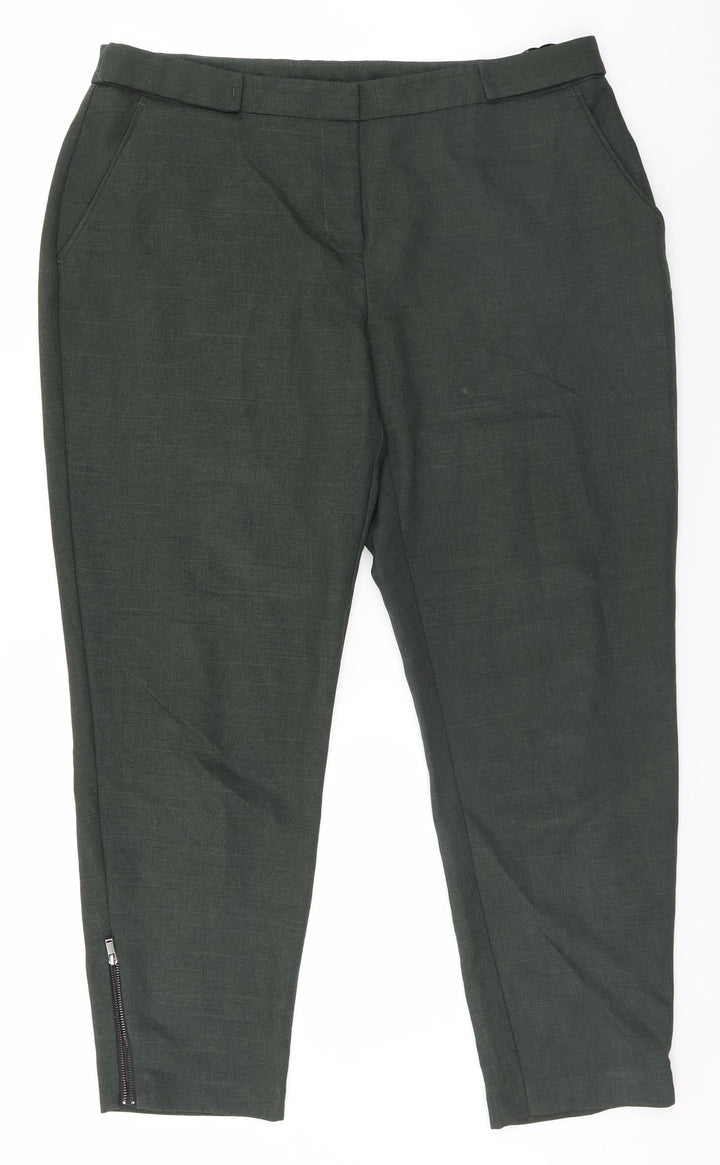 Dorothy Perkins Womens Brown Trousers Size 14 L26 in