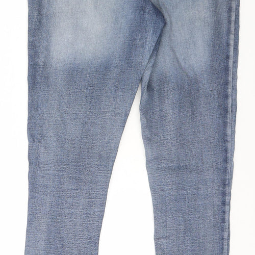 Nutmeg Womens Blue   Straight Jeans Size 8 L28 in - Ripped