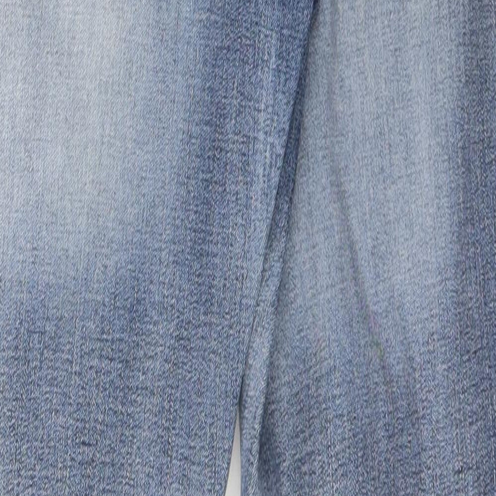 Nutmeg Womens Blue   Straight Jeans Size 8 L28 in - Ripped