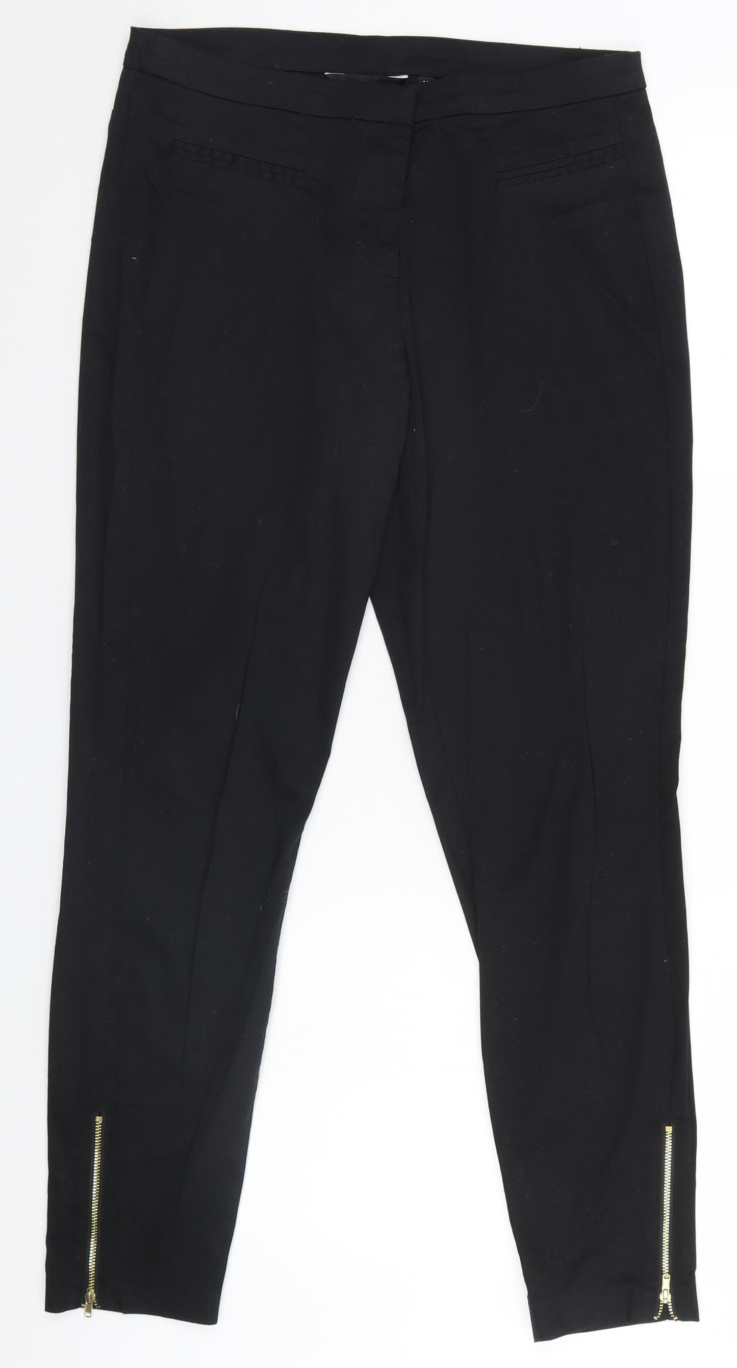 New Look Womens Black   Trousers  Size 10 L26 in