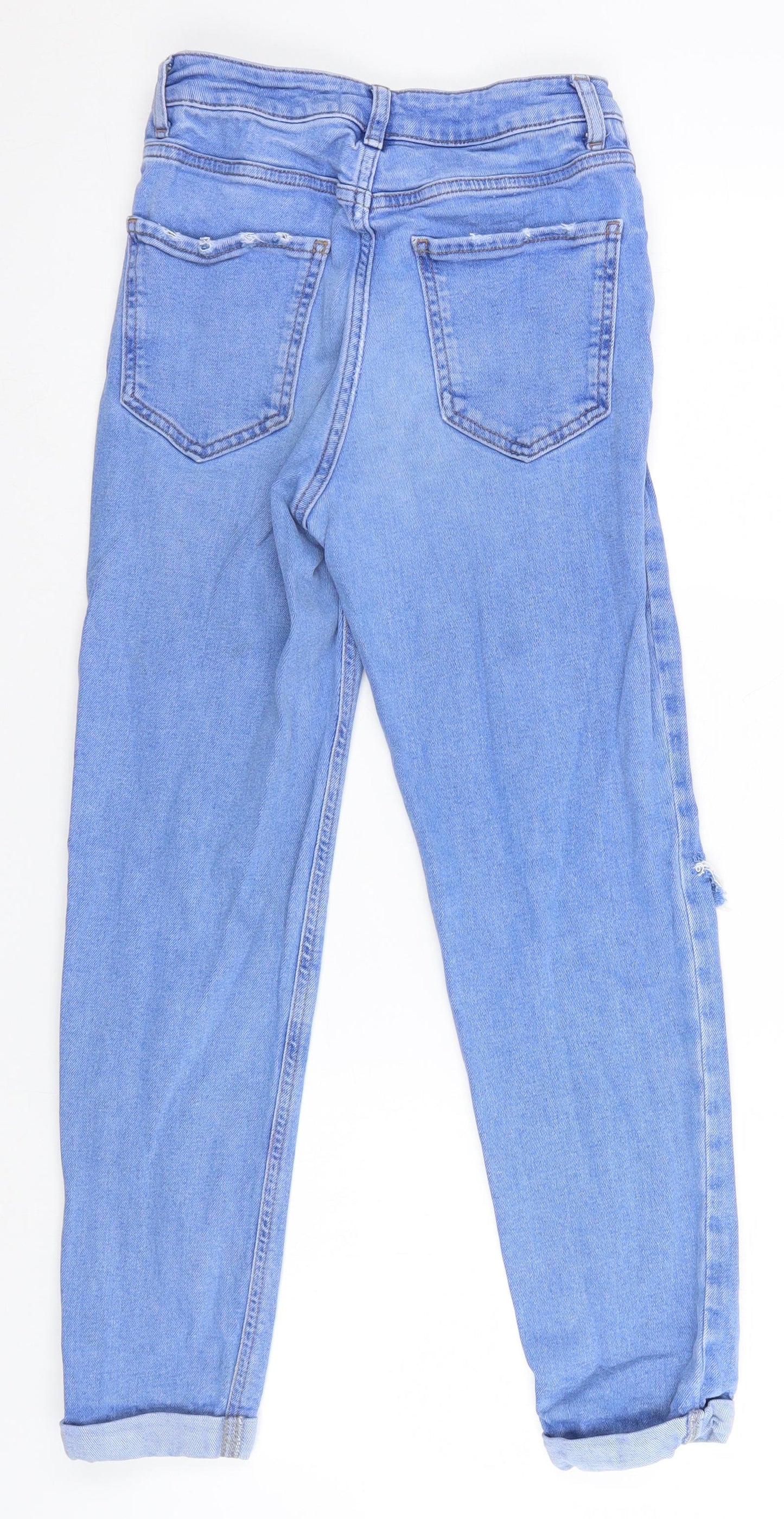 New Look Girls Blue   Straight Jeans Size 12 Years - Ripped
