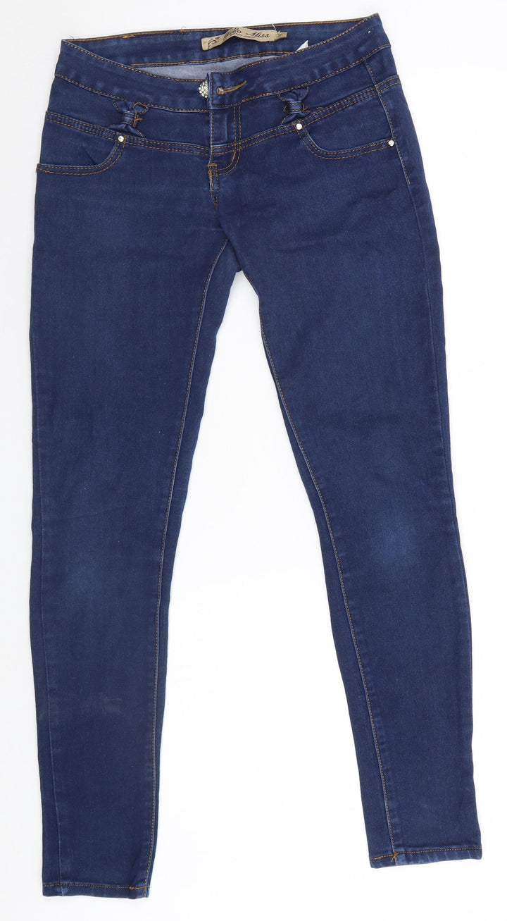 hello miss Womens Blue   Straight Jeans Size 10 L29.5 in