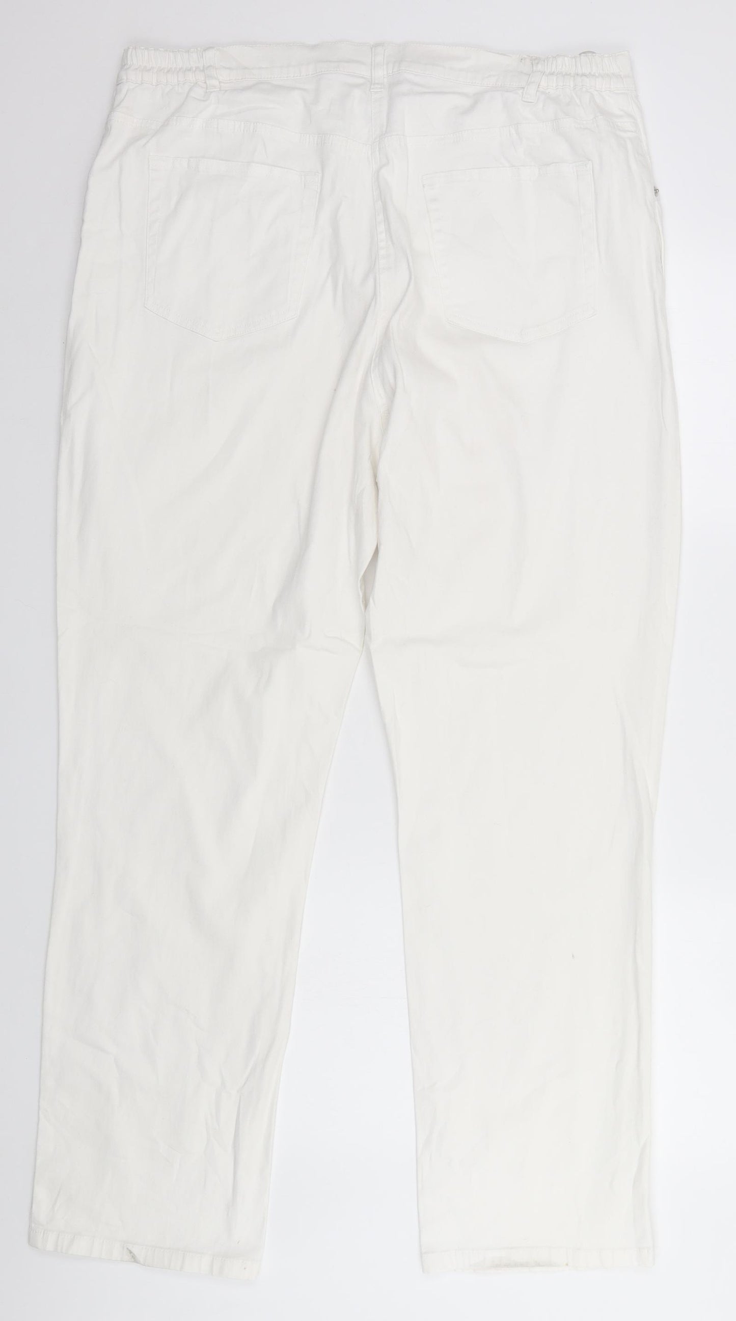 Damart Womens White   Trousers  Size 20 in L30 in