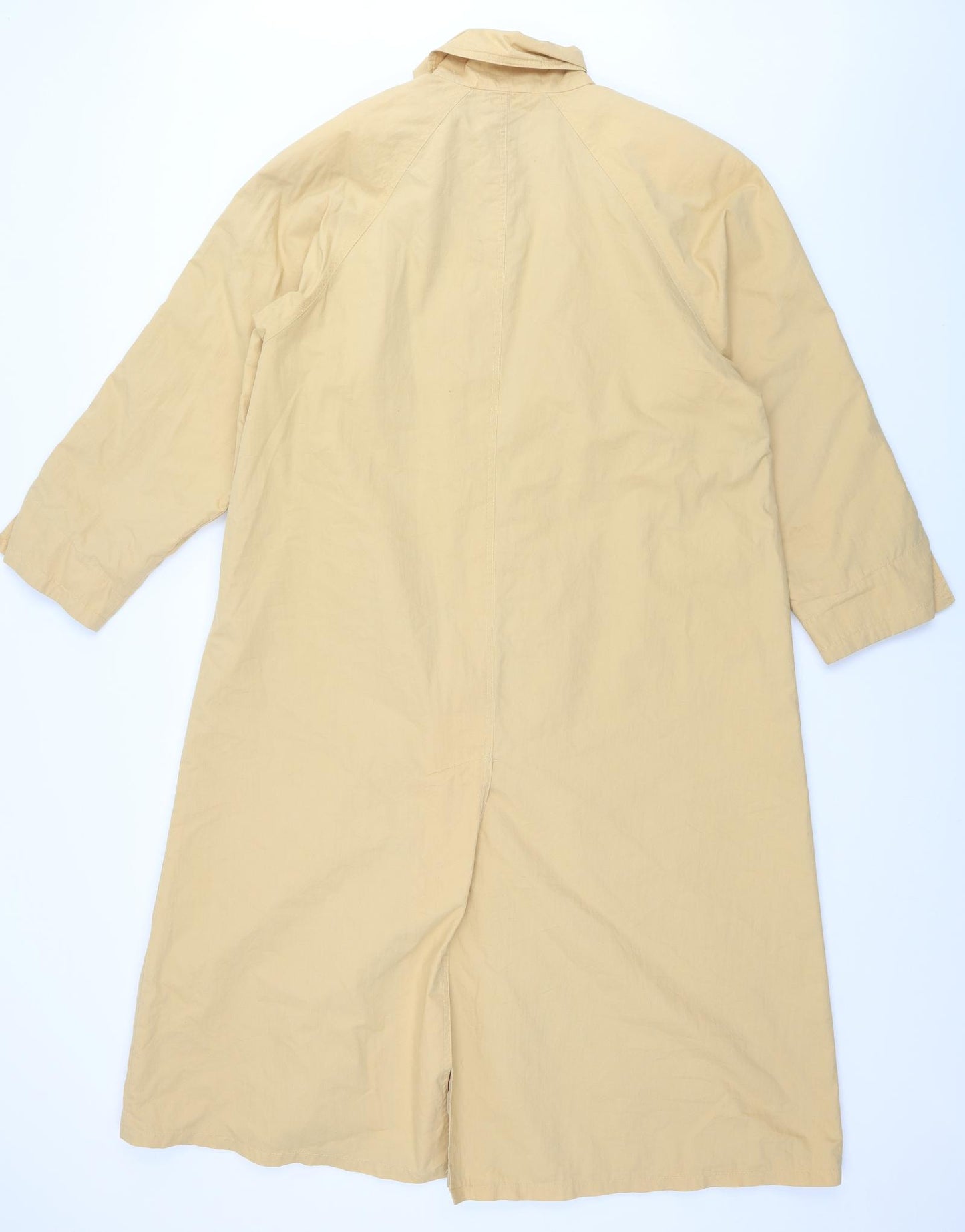 Preworn Womens Yellow   Overcoat Coat Size 14