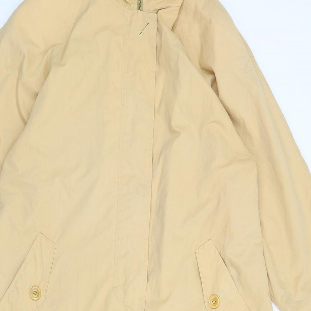 Preworn Womens Yellow   Overcoat Coat Size 14