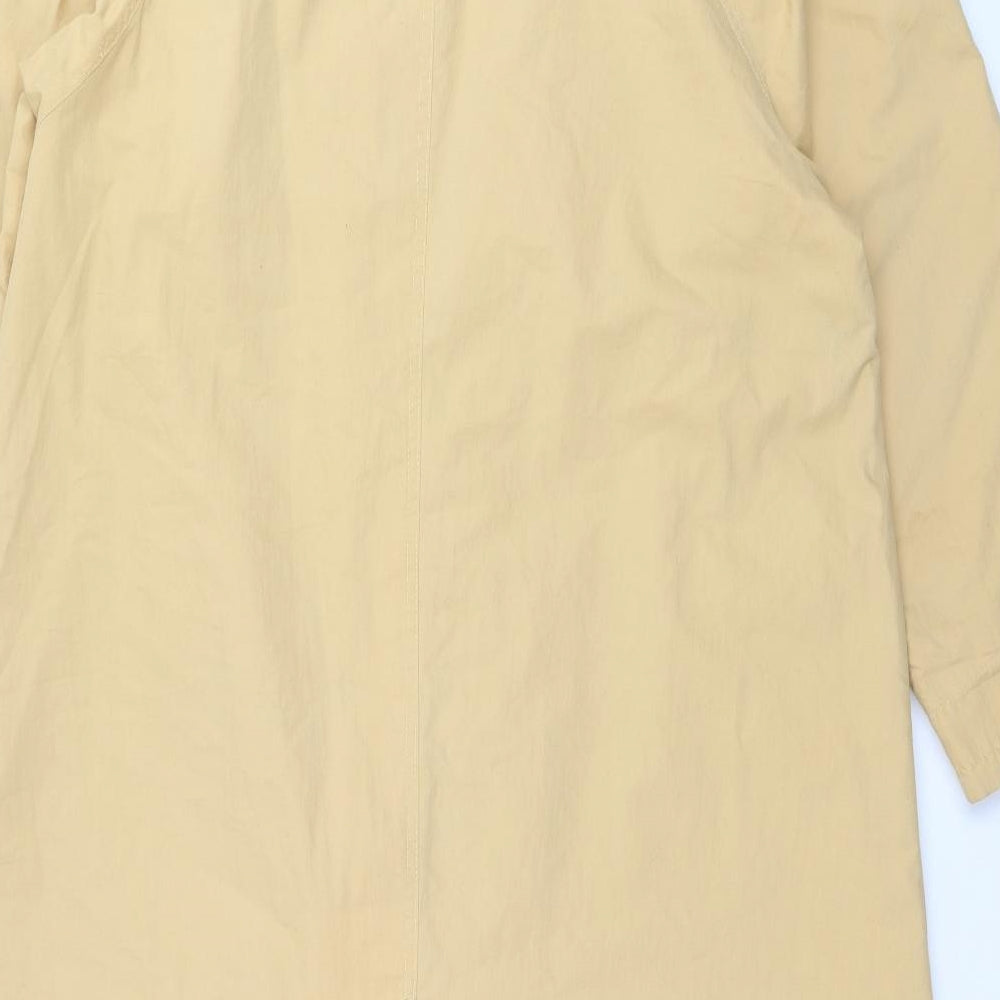 Preworn Womens Yellow   Overcoat Coat Size 14