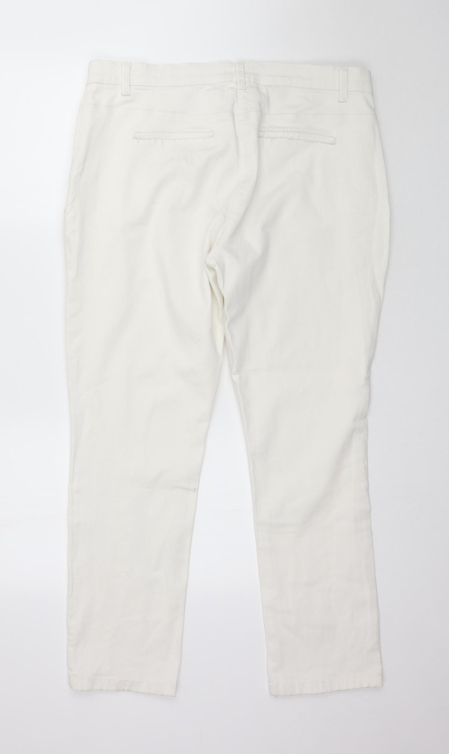 Damart Womens White  Denim Jegging Jeans Size L L29 in