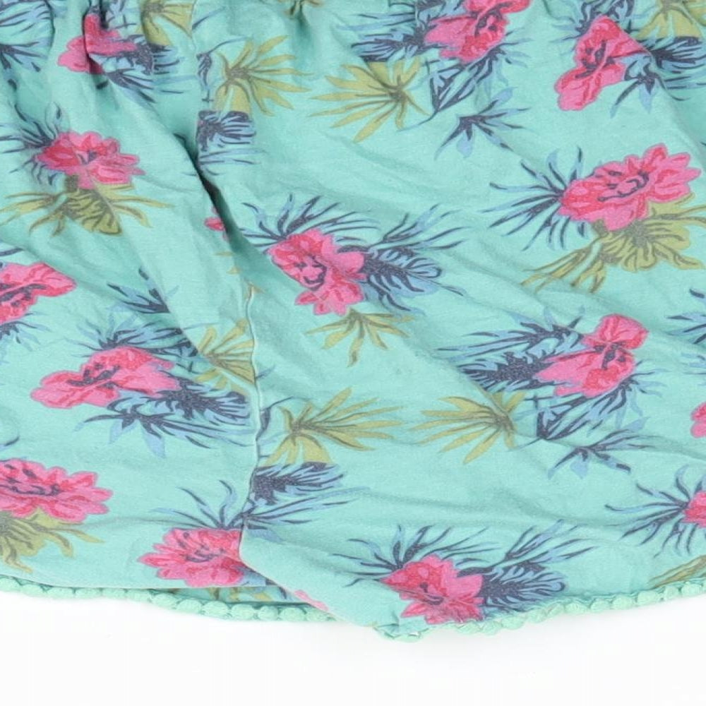 Be You Womens Green Floral   Sleep Shorts Size 20