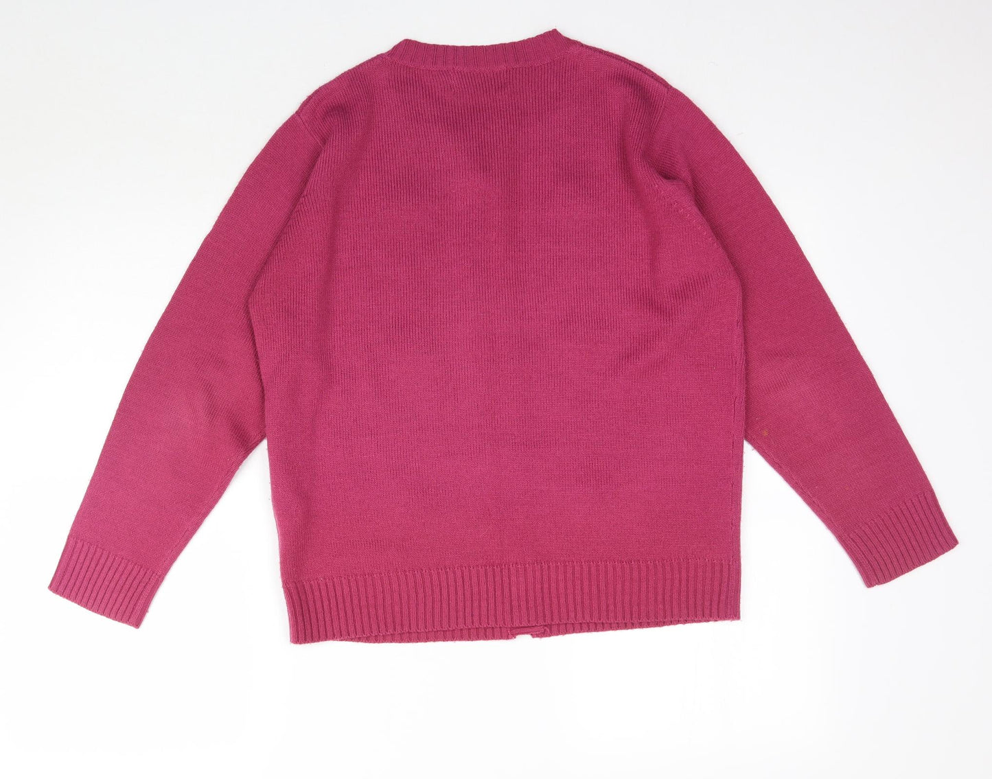 Edinburgh Woolen Mill  Womens Pink  Knit Cardigan Jumper Size 14