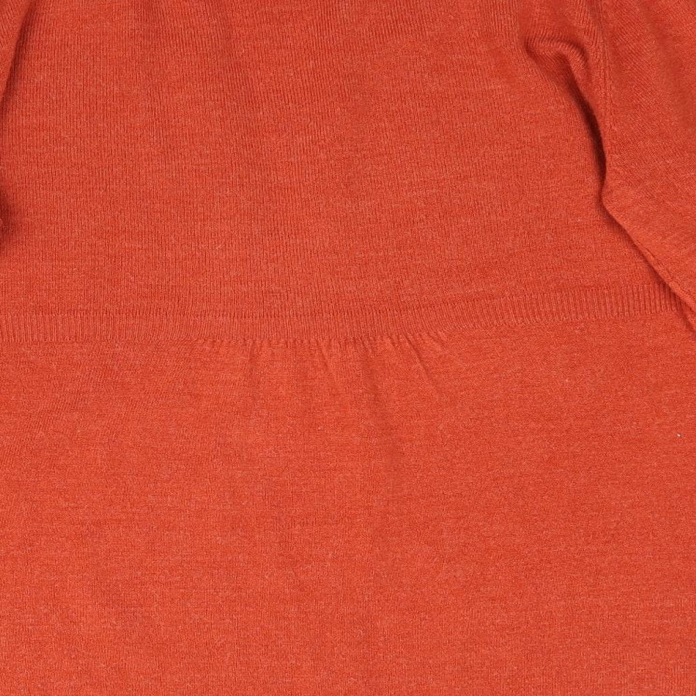 Per Una Womens Orange  Knit Basic Blouse Size 14