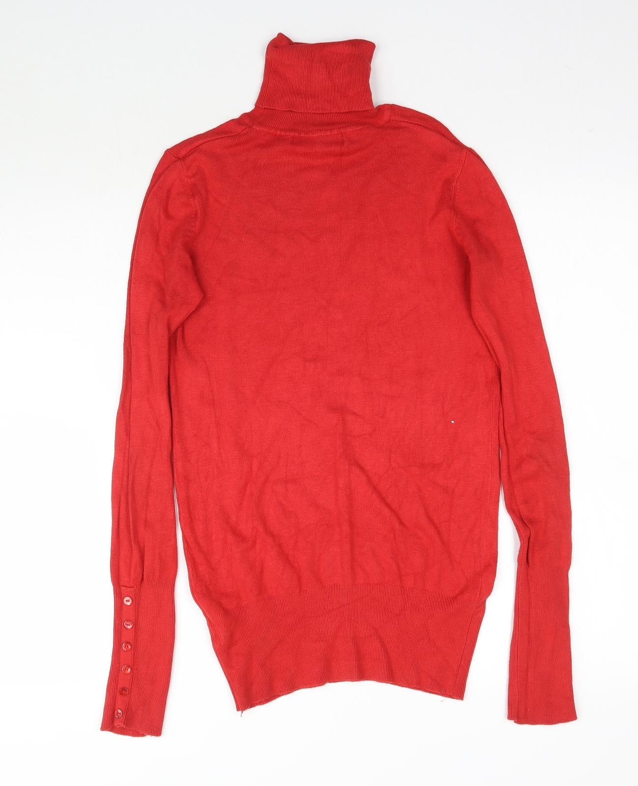 Zara Womens Red  Knit Basic T-Shirt Size M  - 26