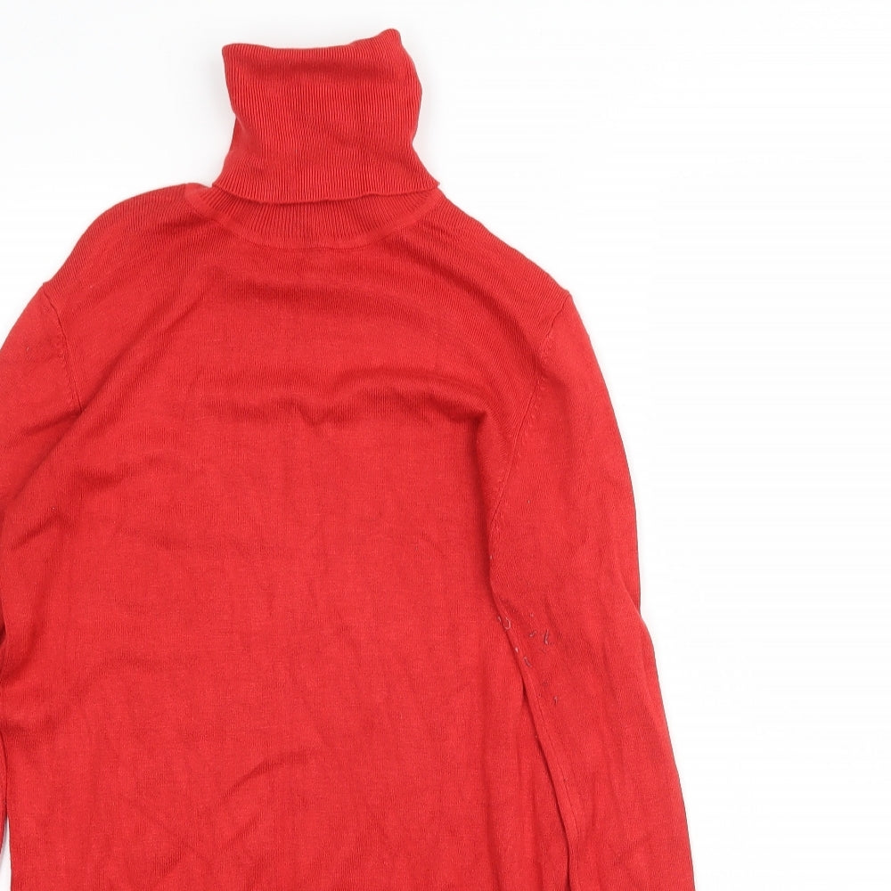 Zara Womens Red  Knit Basic T-Shirt Size M  - 26