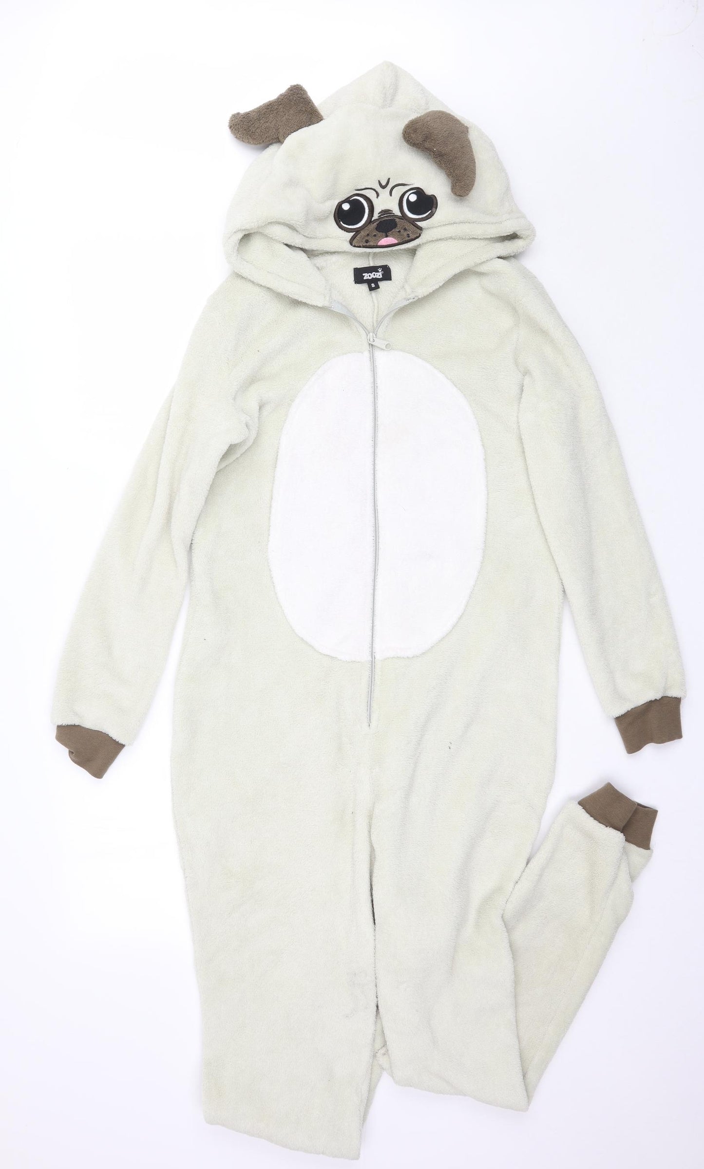 Zoozi Womens Beige    One Piece Size S  - Pug Onesie