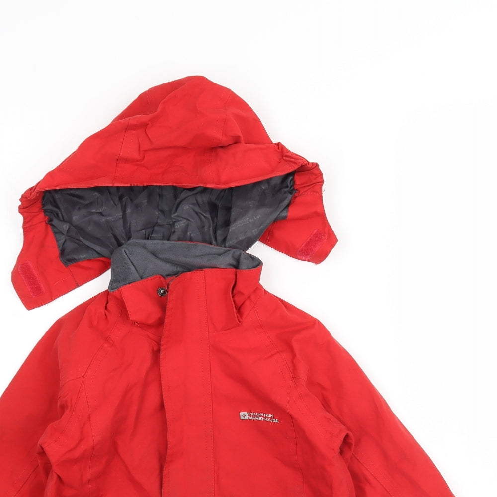 Mountain Warehouse Boys Red   Rain Coat Coat Size 3-4 Years