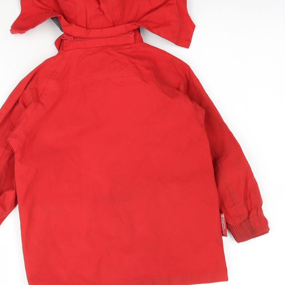 Mountain Warehouse Boys Red   Rain Coat Coat Size 3-4 Years