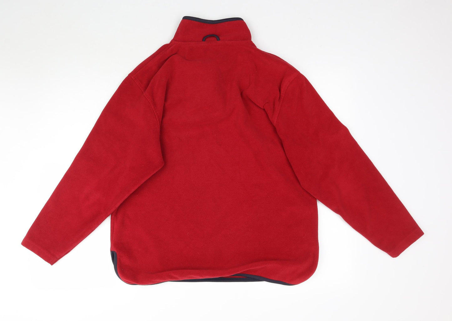Henbury Mens Red  Fleece Pullover Sweatshirt Size S