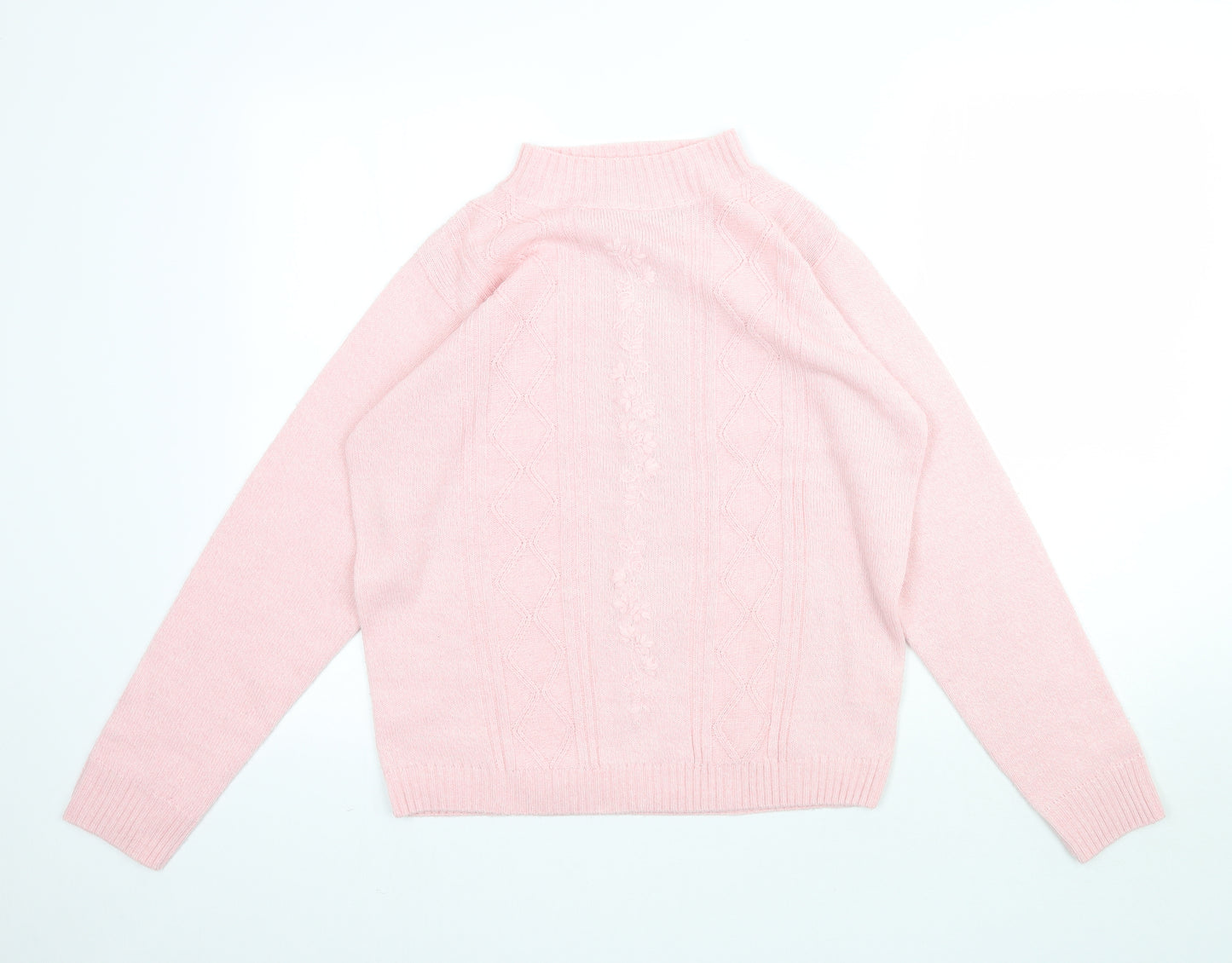 Edinburgh Woolen Mill  Womens Pink  Knit Pullover Jumper Size M