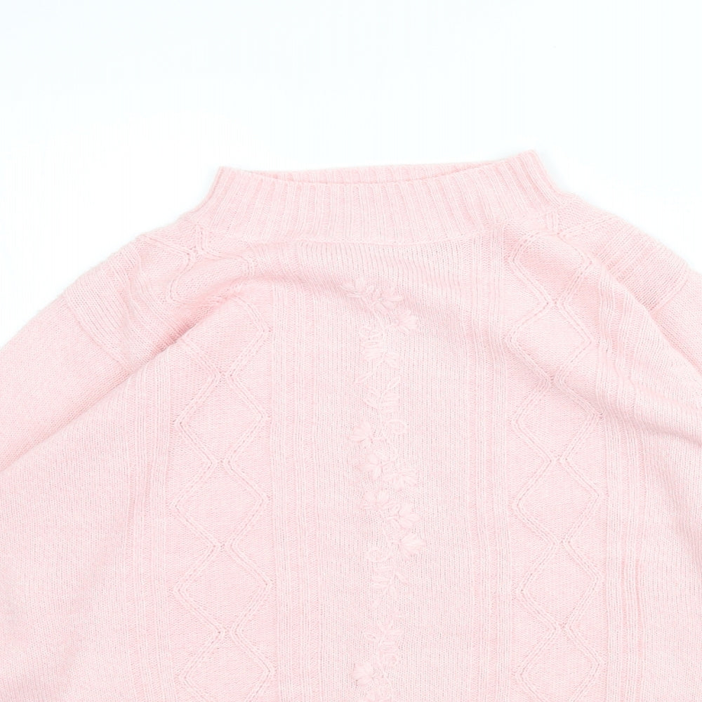 Edinburgh Woolen Mill  Womens Pink  Knit Pullover Jumper Size M