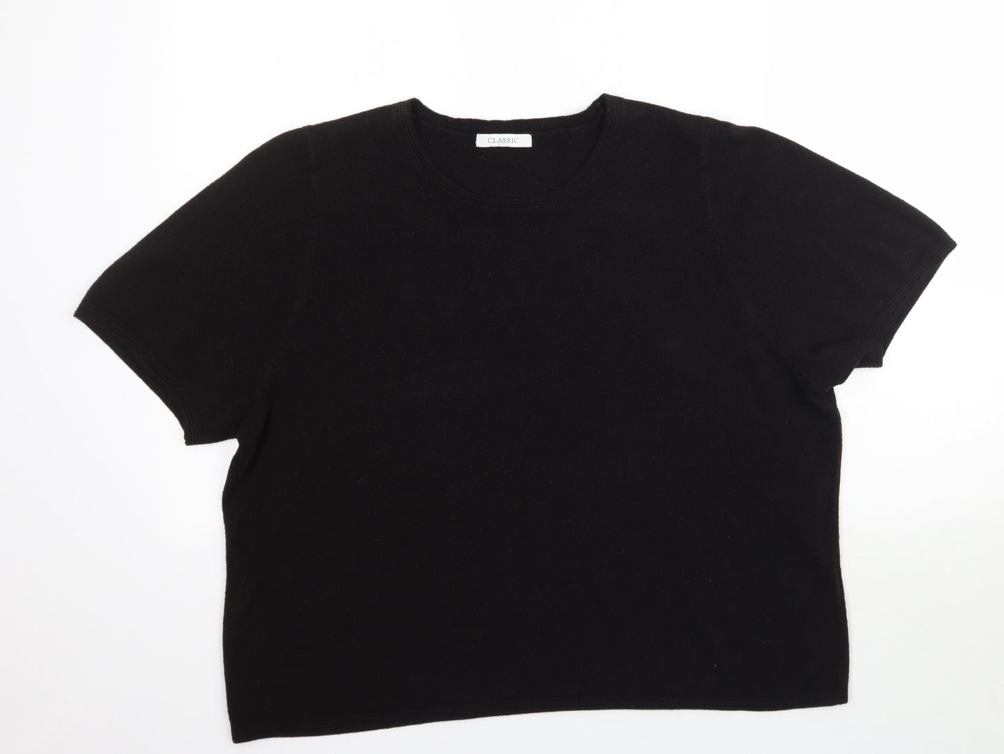 Marks and Spencer Womens Brown  Knit Basic T-Shirt Size 22