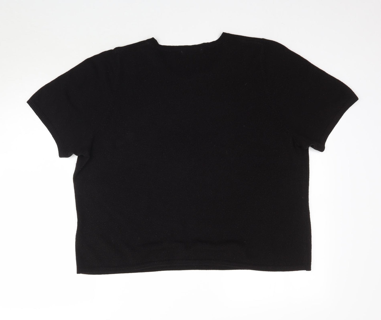 Marks and Spencer Womens Brown  Knit Basic T-Shirt Size 22