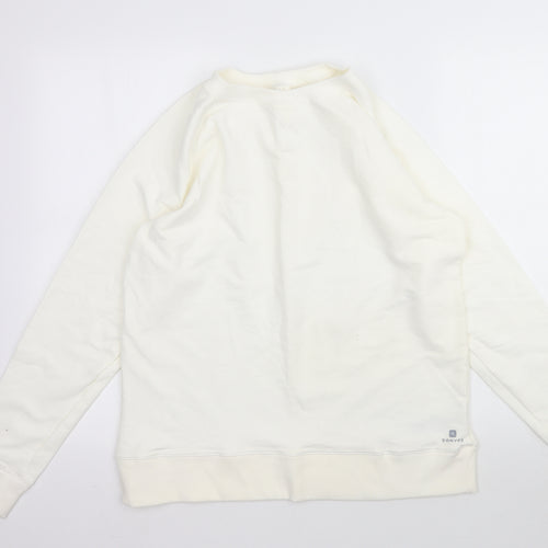 Oxylan Womens White   Pullover Sweatshirt Size XL