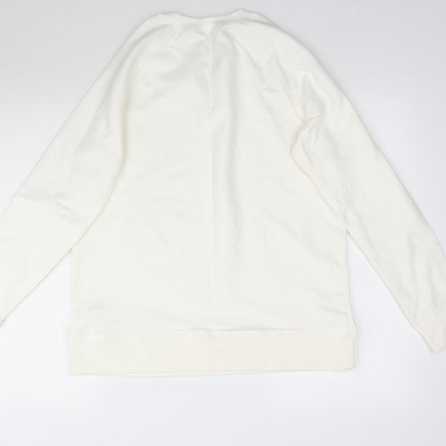 Oxylan Womens White   Pullover Sweatshirt Size XL