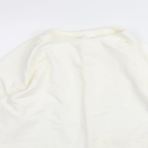 Oxylan Womens White   Pullover Sweatshirt Size XL