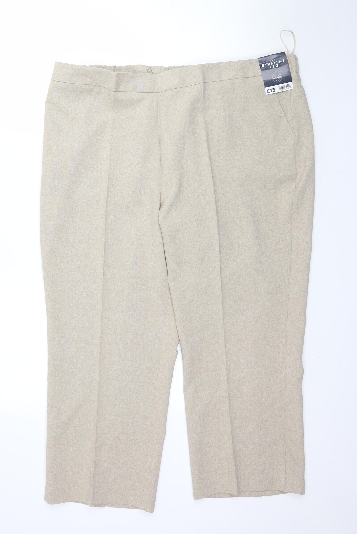 Bonmarché Womens Beige   Trousers  Size 22 L26 in