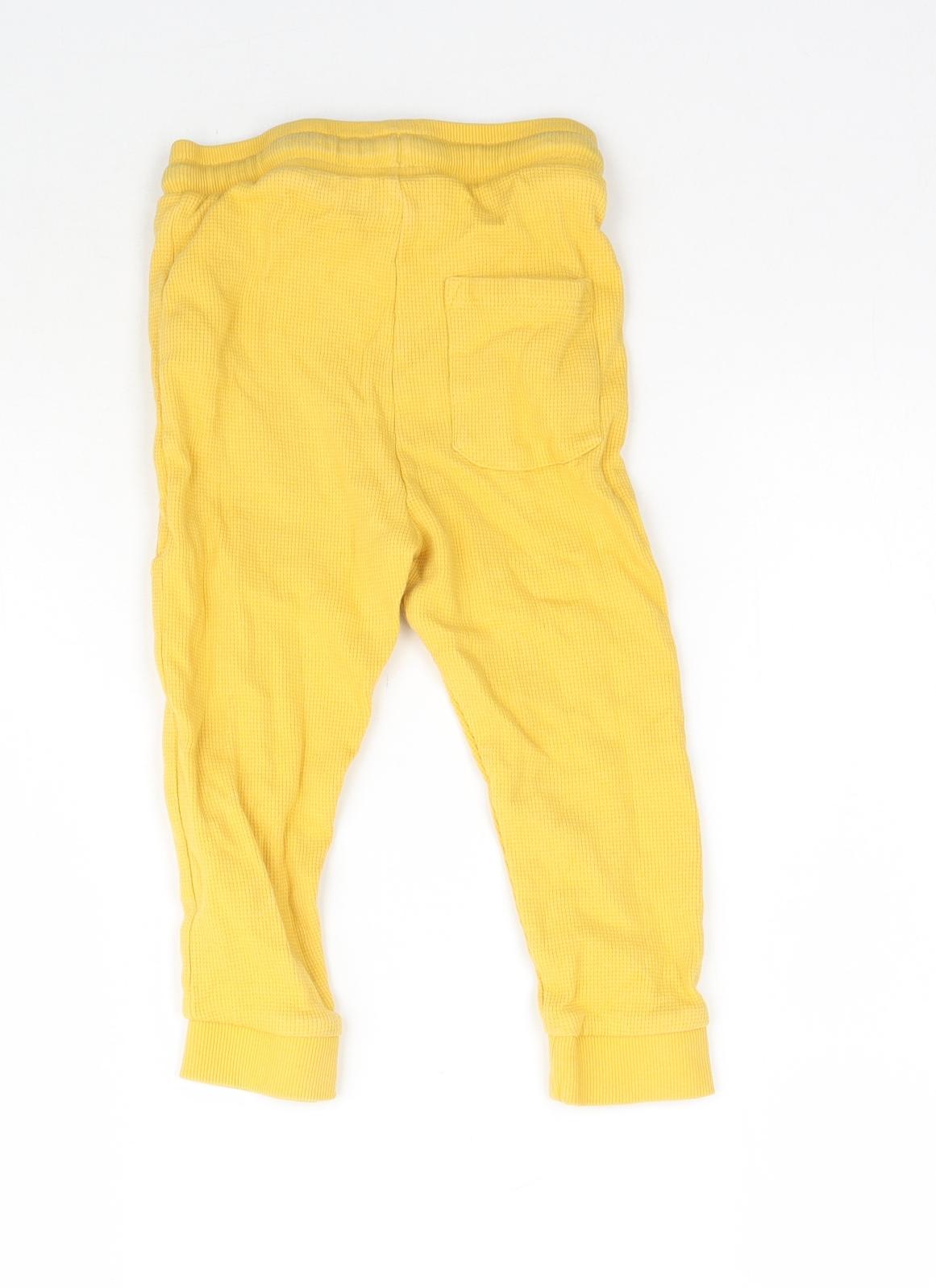 George Boys Yellow   Jogger Trousers Size 2-3 Years