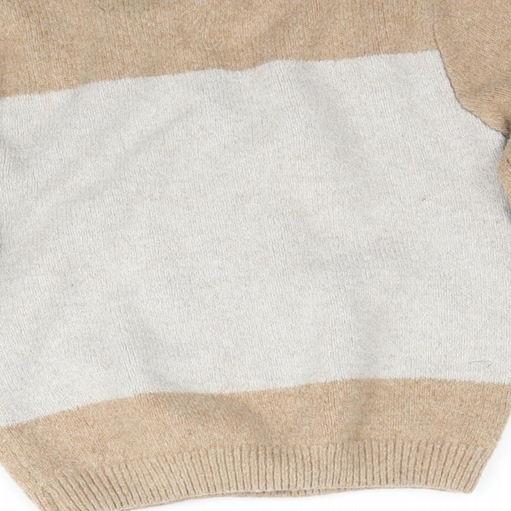 George Boys Brown  Knit Pullover Jumper Size 2-3 Years  - Animal