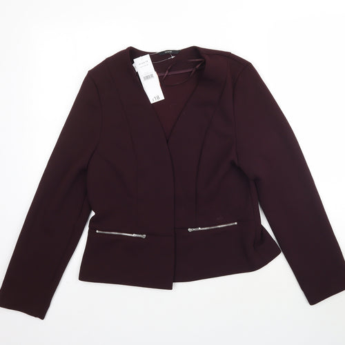 George Womens Purple   Jacket Blazer Size 14  - Burgundy / Maroon