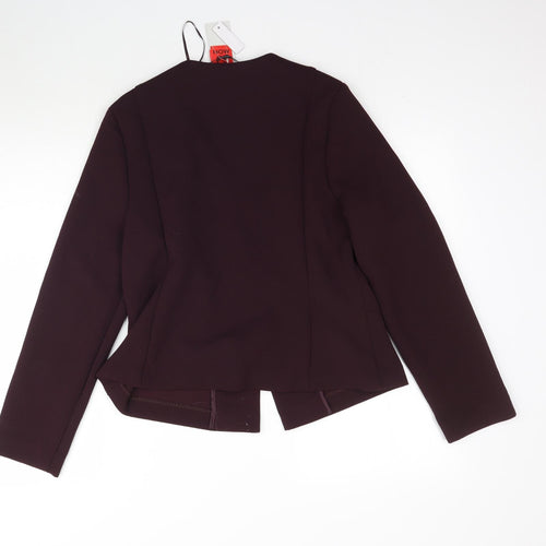 George Womens Purple   Jacket Blazer Size 14  - Burgundy / Maroon