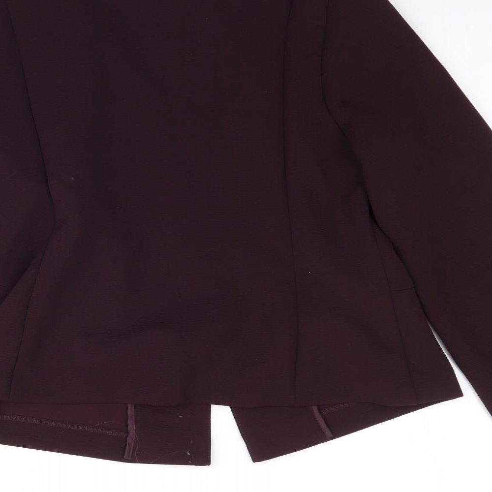 George Womens Purple   Jacket Blazer Size 14  - Burgundy / Maroon