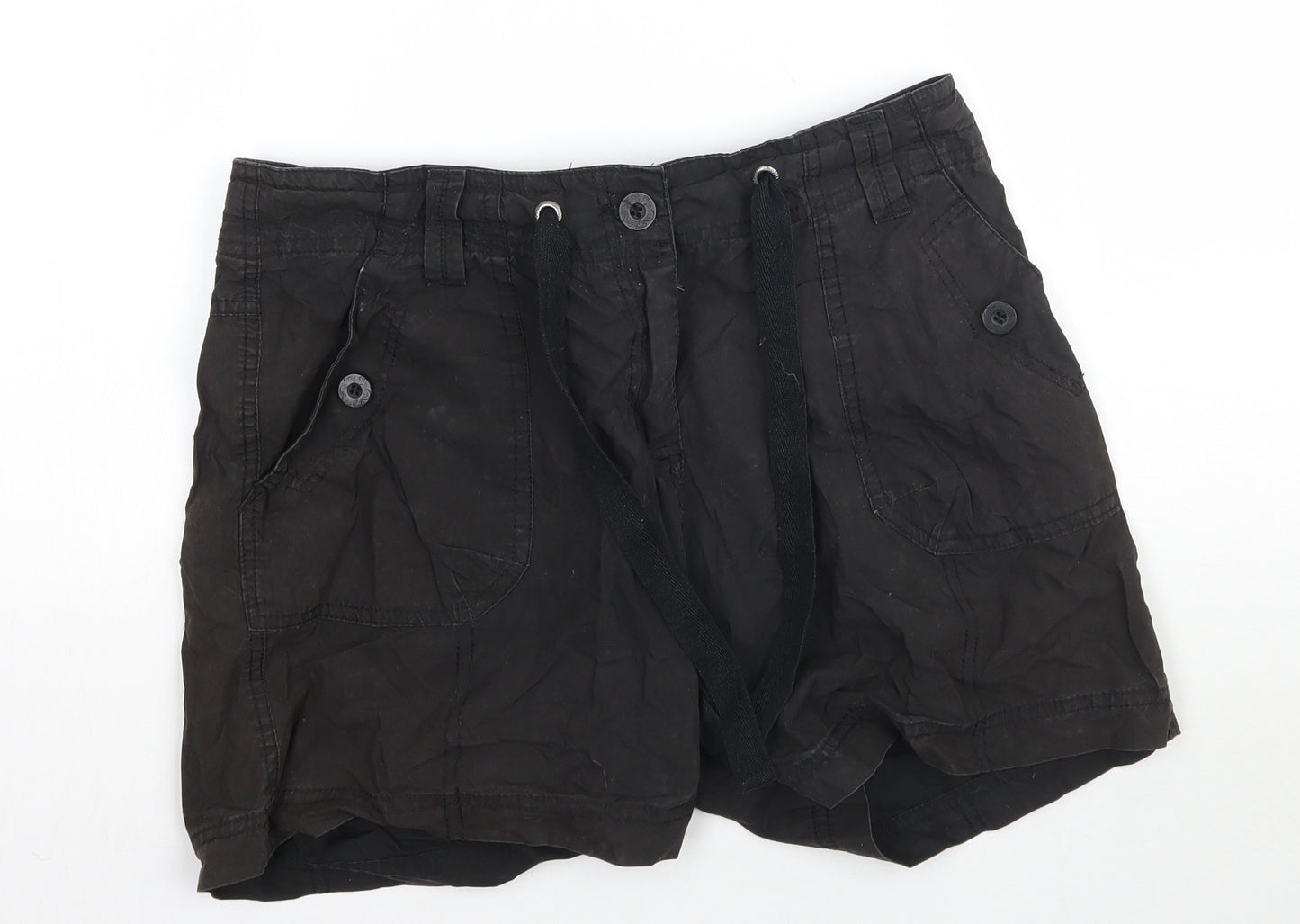 Dorothy Perkins Womens Black   Cargo Shorts Size 12