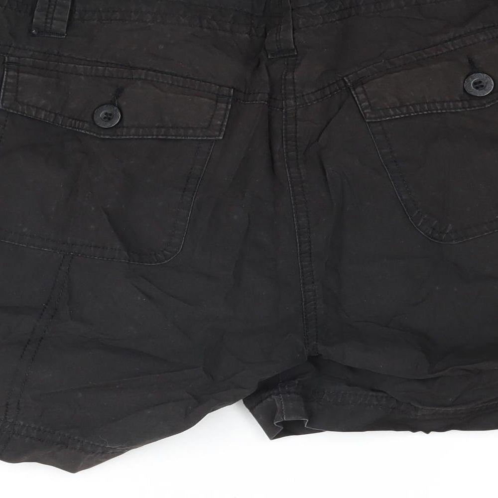 Dorothy Perkins Womens Black   Cargo Shorts Size 12