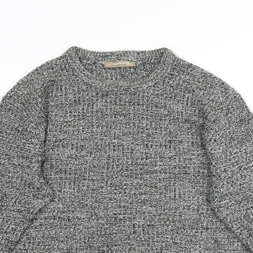 Avenue Mens Grey  Knit Pullover Jumper Size M