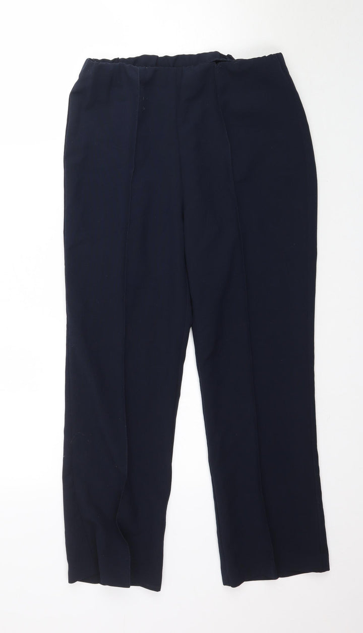 Julipa Womens Blue Trousers Size 10 L25 in