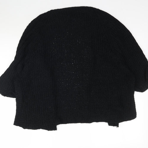 George Womens Black  Knit Cardigan Jumper Size 12  - Waterfall