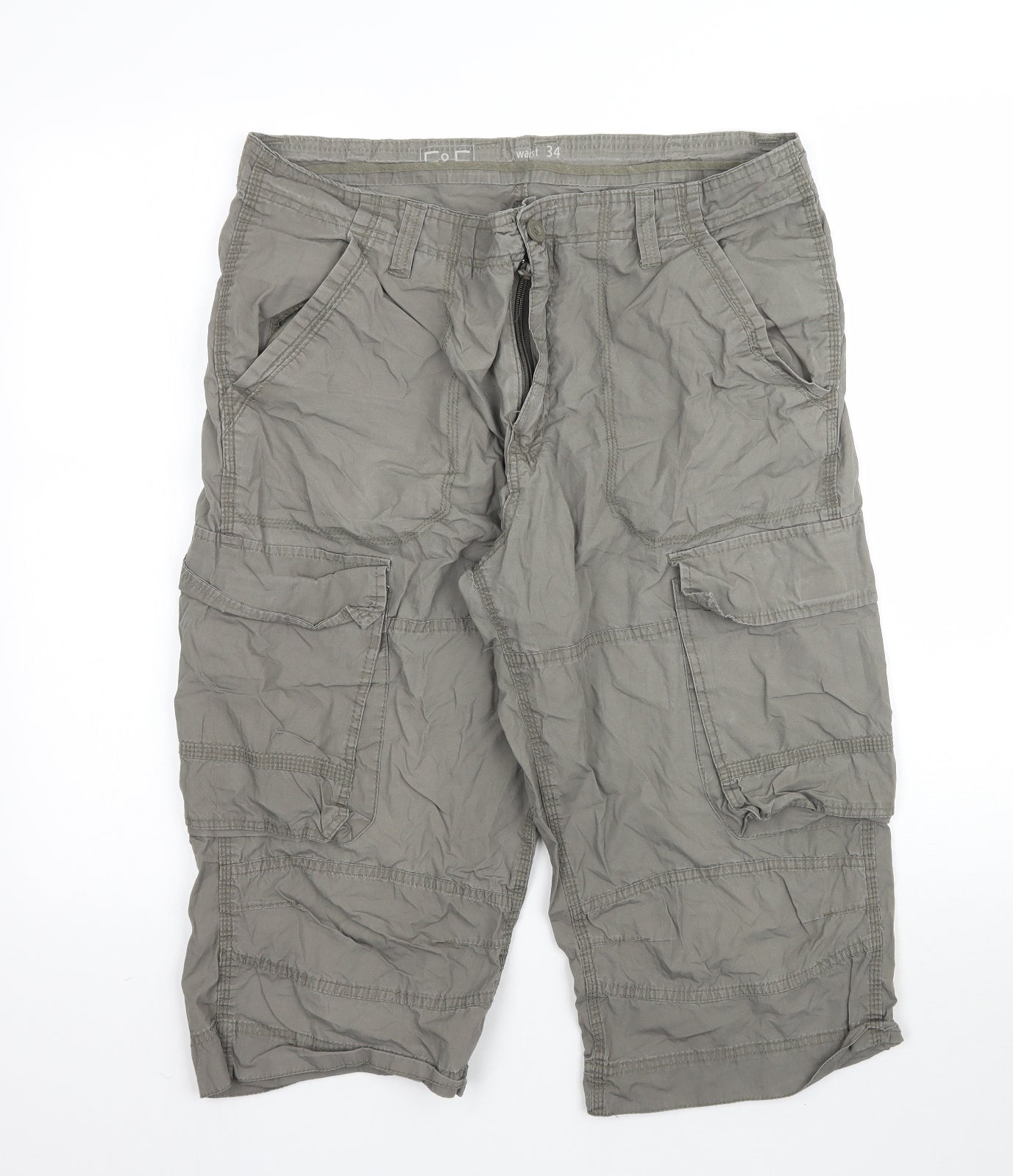 F&F Womens Green   Cargo Shorts Size 34
