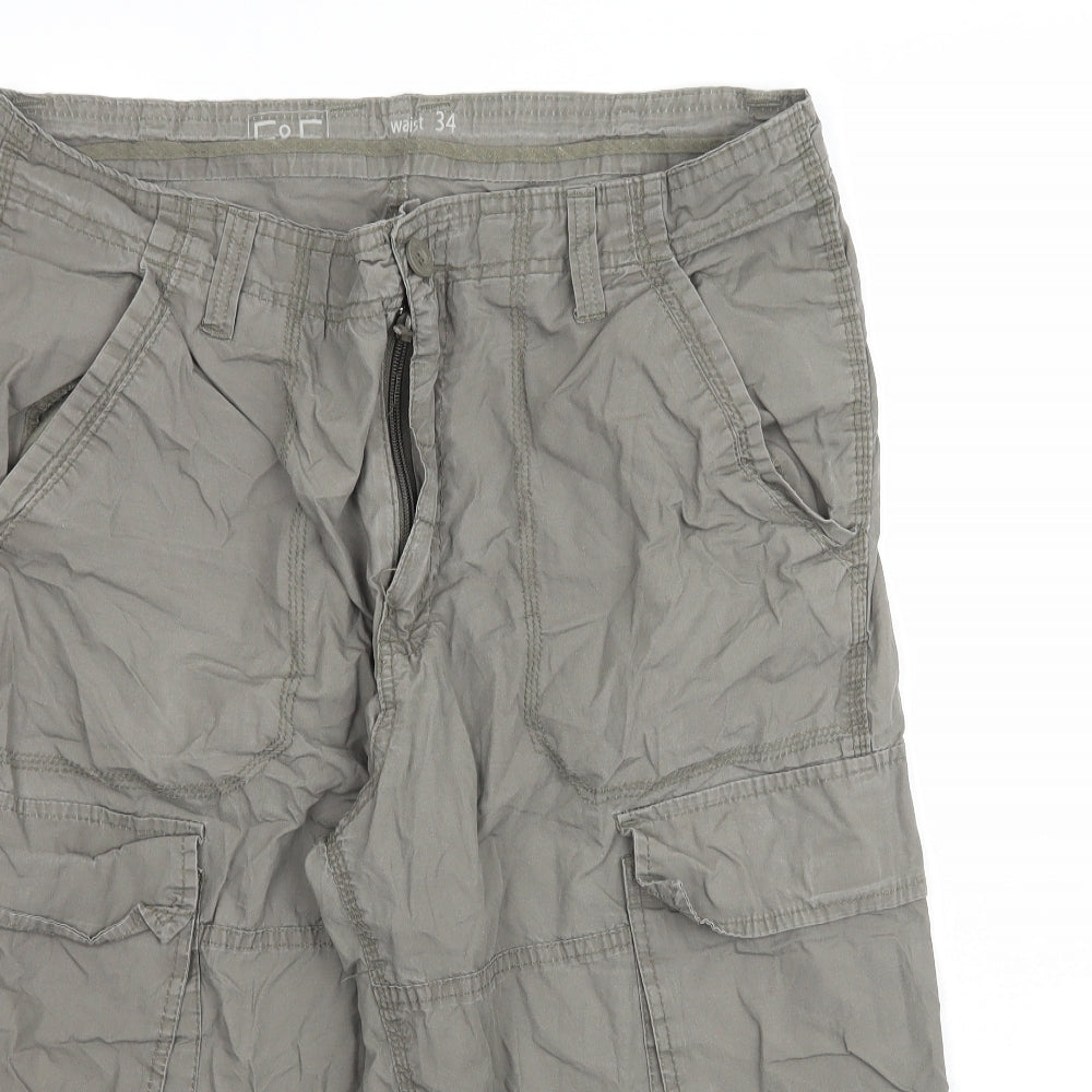 F&F Womens Green   Cargo Shorts Size 34