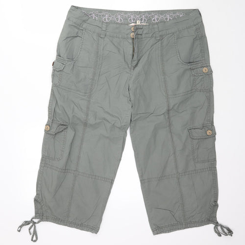 Mantaray Womens Green   Capri Trousers Size 16 L21 in