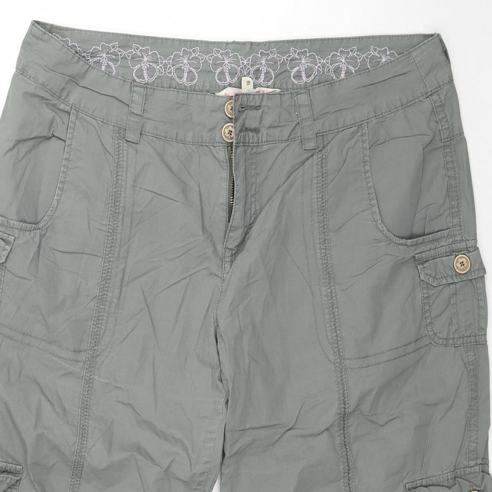 Mantaray Womens Green   Capri Trousers Size 16 L21 in