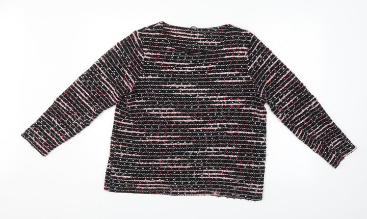 M&Co Womens Multicoloured Striped Pullover Jumper Size 18
