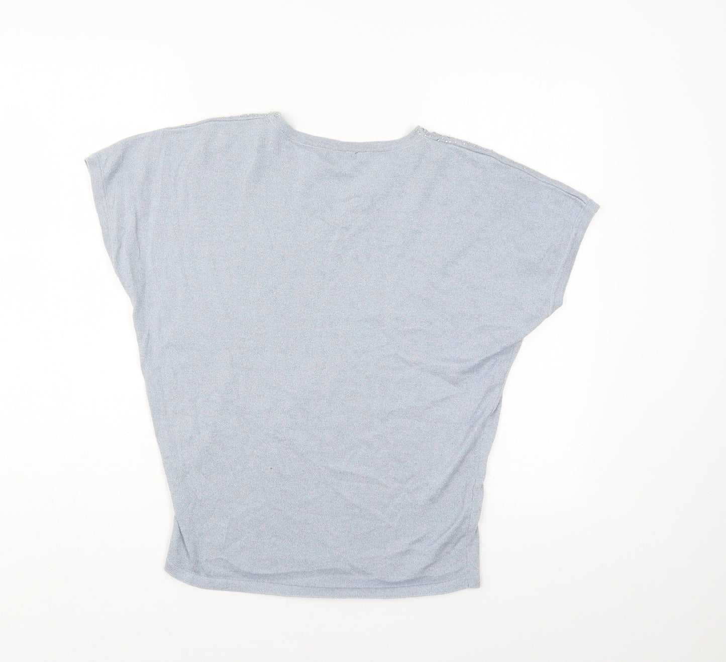 Roman Womens Blue   Basic Blouse Size 10