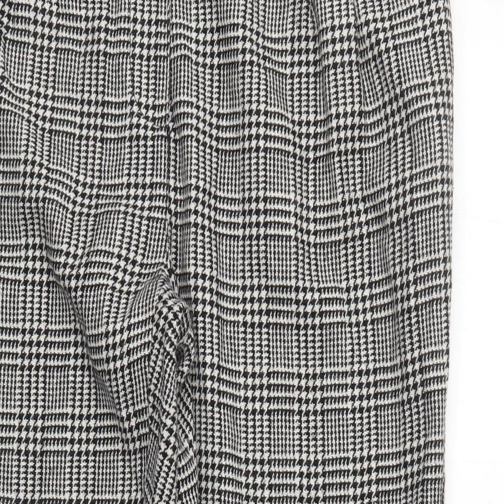 River Island Womens Grey Check  Trousers  Size 18 L28 in