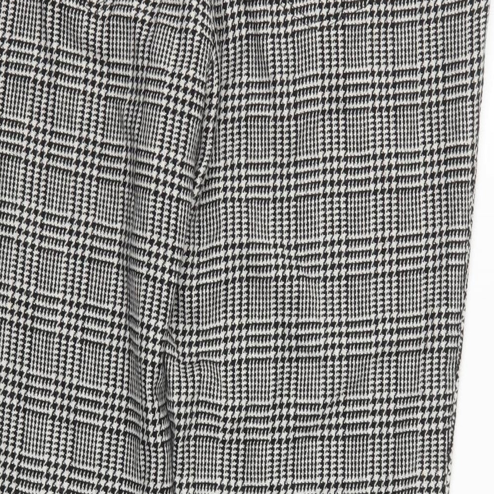 River Island Womens Grey Check  Trousers  Size 18 L28 in
