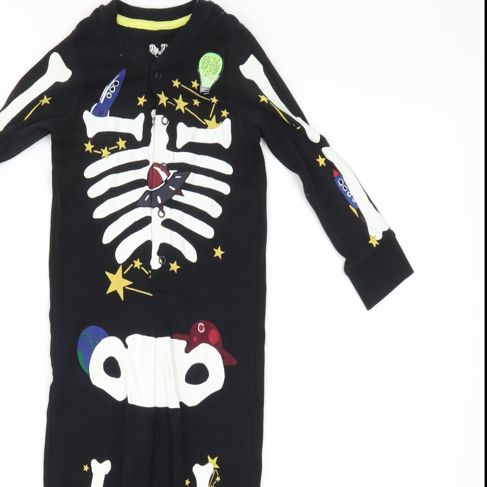 M&S Boys Multicoloured    One Piece Size 2-3 Years  - Glow in the dark Skeleton