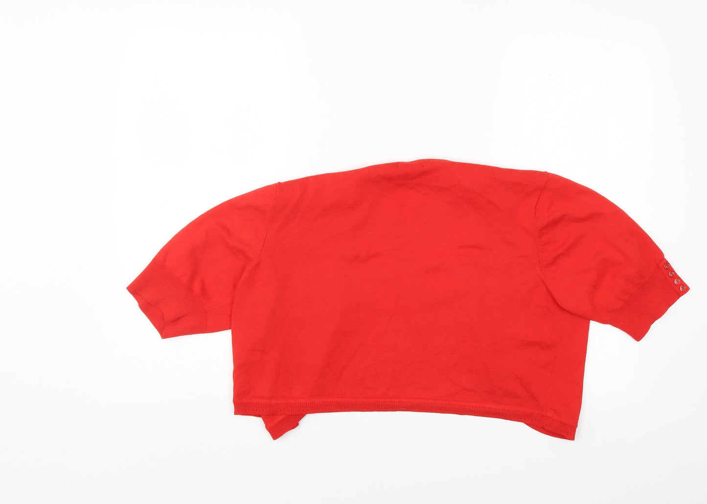 M&Co Womens Red   Shrug Jumper Size XL